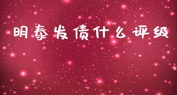 明泰发债什么评级_https://wap.hpmsj.cn_金融机构_第1张