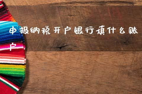 申报纳税开户银行填什么账户_https://wap.hpmsj.cn_基金分析_第1张