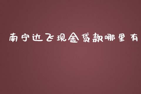 南宁达飞现金贷款哪里有_https://wap.hpmsj.cn_基金分析_第1张