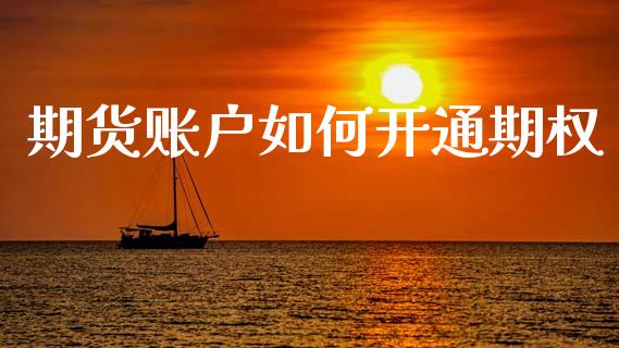 期货账户如何开通期权_https://wap.hpmsj.cn_外汇汇率_第1张