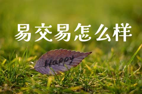 易交易怎么样_https://wap.hpmsj.cn_金融机构_第1张