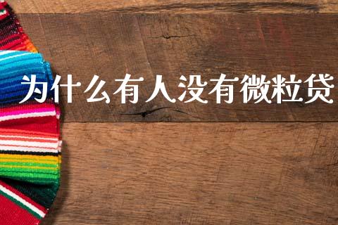 为什么有人没有微粒贷_https://wap.hpmsj.cn_债券投资_第1张