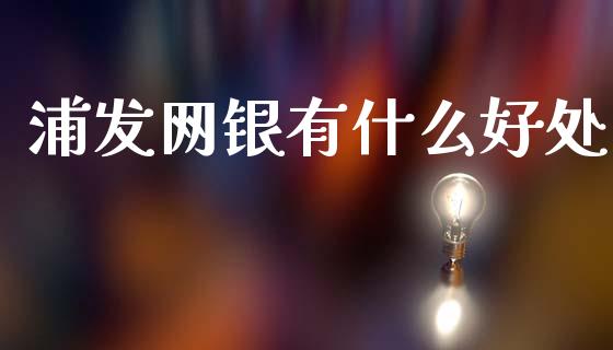 浦发网银有什么好处_https://wap.hpmsj.cn_债券投资_第1张