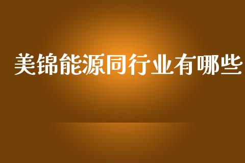 美锦能源同行业有哪些_https://wap.hpmsj.cn_金融机构_第1张