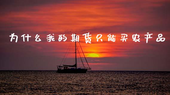 为什么我的期货只能买农产品_https://wap.hpmsj.cn_债券投资_第1张