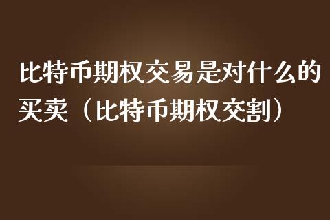 比特币期权交易是对什么的买卖（比特币期权交割）_https://wap.hpmsj.cn_金融机构_第1张