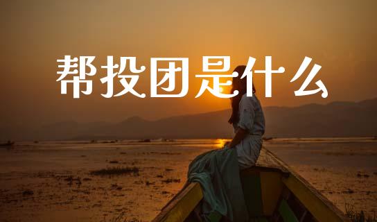 帮投团是什么_https://wap.hpmsj.cn_基金分析_第1张