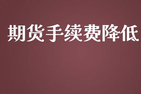 期货手续费降低_https://wap.hpmsj.cn_外汇汇率_第1张