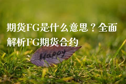 期货FG是什么意思？全面解析FG期货合约_https://wap.hpmsj.cn_外汇汇率_第1张