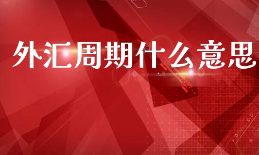外汇周期什么意思_https://wap.hpmsj.cn_金融机构_第1张