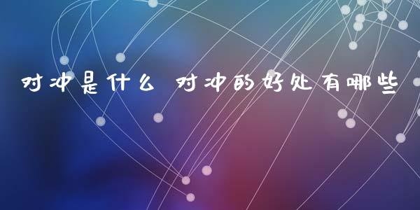 对冲是什么 对冲的好处有哪些_https://wap.hpmsj.cn_基金分析_第1张