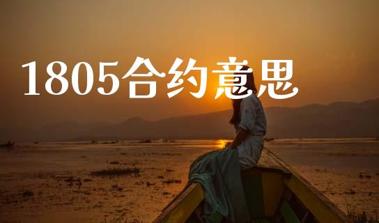 1805合约意思_https://wap.hpmsj.cn_基金分析_第1张