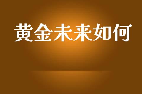 黄金未来如何_https://wap.hpmsj.cn_外汇汇率_第1张