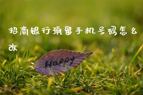 招商银行预留手机号码怎么改_https://wap.hpmsj.cn_基金分析_第1张