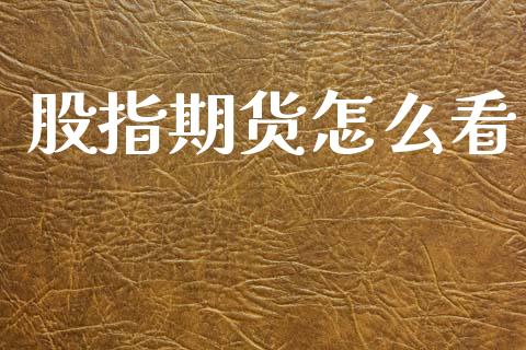 股指期货怎么看_https://wap.hpmsj.cn_债券投资_第1张