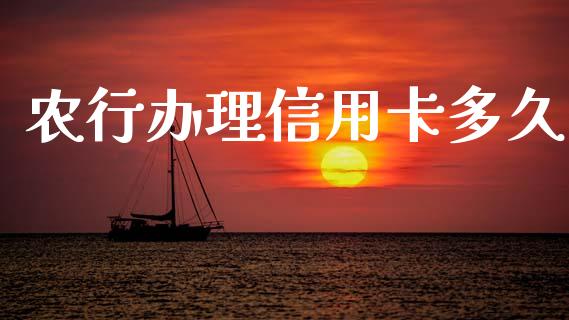 农行办理信用卡多久_https://wap.hpmsj.cn_财经时评_第1张