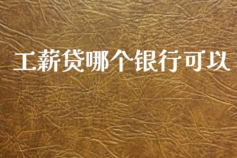 工薪贷哪个银行可以_https://wap.hpmsj.cn_基金分析_第1张