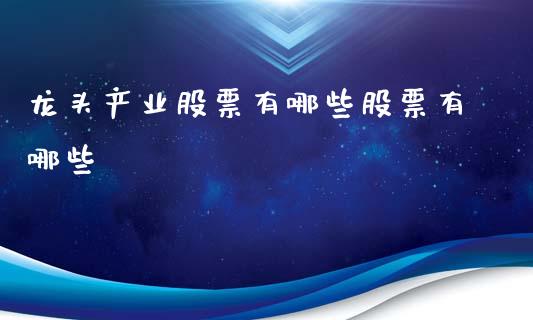 龙头产业股票有哪些股票有哪些_https://wap.hpmsj.cn_基金分析_第1张