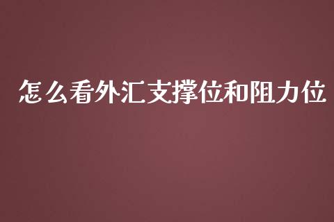 怎么看外汇支撑位和阻力位_https://wap.hpmsj.cn_期货交易_第1张