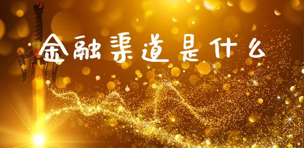 金融渠道是什么_https://wap.hpmsj.cn_外汇汇率_第1张