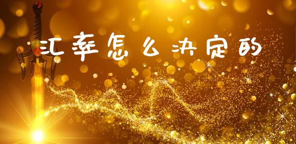 汇率怎么决定的_https://wap.hpmsj.cn_期货交易_第1张