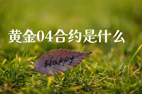 黄金04合约是什么_https://wap.hpmsj.cn_债券投资_第1张
