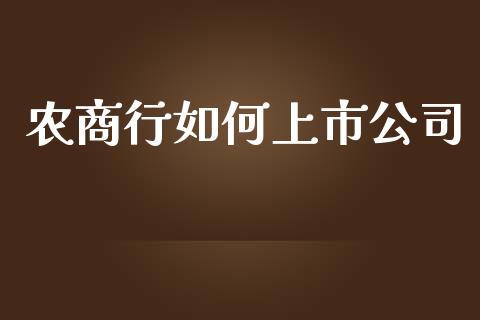 农商行如何上市公司_https://wap.hpmsj.cn_外汇汇率_第1张