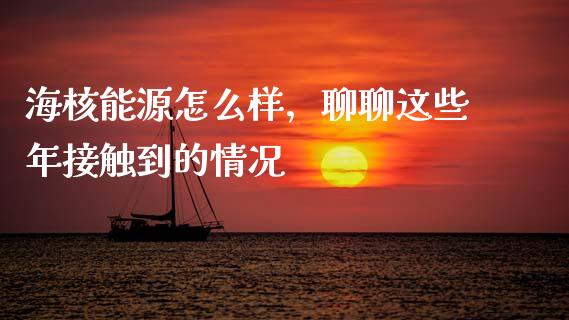 海核能源怎么样，聊聊这些年接触到的情况_https://wap.hpmsj.cn_基金分析_第1张