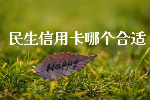民生信用卡哪个合适_https://wap.hpmsj.cn_金融机构_第1张