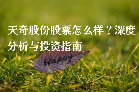 天奇股份股票怎么样？深度分析与投资指南_https://wap.hpmsj.cn_基金分析_第1张