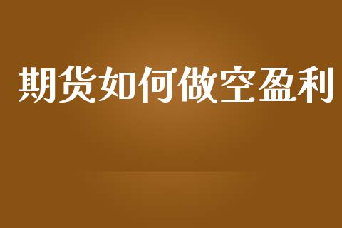 期货如何做空盈利_https://wap.hpmsj.cn_债券投资_第1张