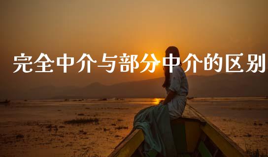 完全中介与部分中介的区别_https://wap.hpmsj.cn_外汇汇率_第1张