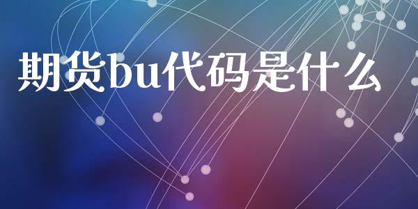 期货bu代码是什么_https://wap.hpmsj.cn_债券投资_第1张