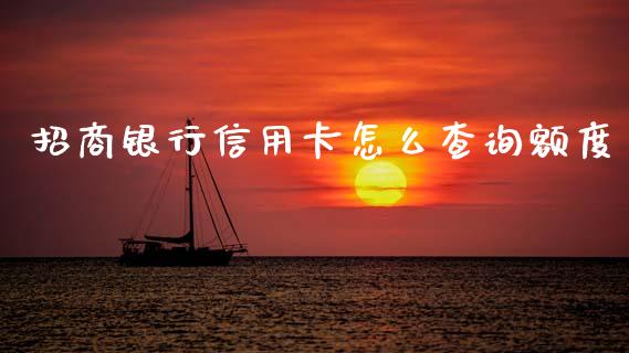 招商银行信用卡怎么查询额度_https://wap.hpmsj.cn_债券投资_第1张