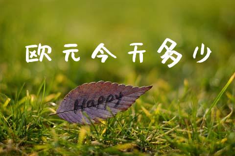 欧元今天多少_https://wap.hpmsj.cn_财经时评_第1张