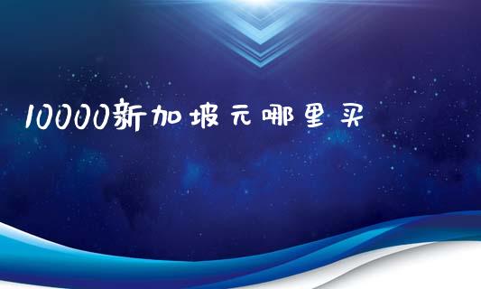 10000新加坡元哪里买_https://wap.hpmsj.cn_外汇汇率_第1张