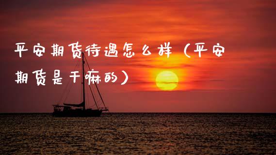 平安期货待遇怎么样(平安期货是干嘛的)_债券投资_第1张_财经时评_基金分析_期货交易_金融机构_外汇汇率_债券投资 平安期货待遇怎么样(平安期货是干嘛的)_https://wap.hpmsj.cn_债券投资_第1张