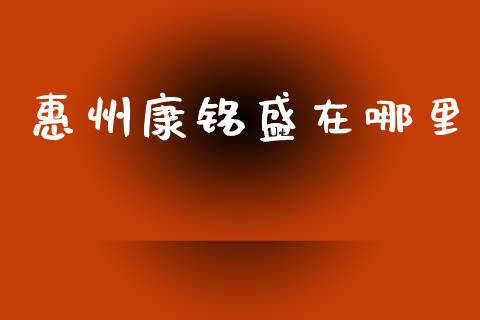 惠州康铭盛在哪里_https://wap.hpmsj.cn_财经时评_第1张