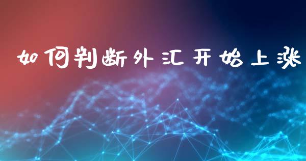 如何判断外汇开始上涨_https://wap.hpmsj.cn_财经时评_第1张