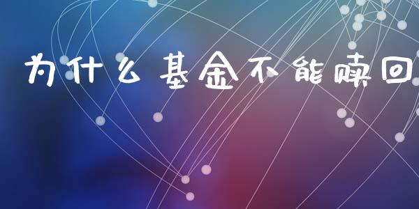 为什么基金不能赎回_https://wap.hpmsj.cn_金融机构_第1张