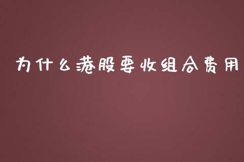 为什么港股要收组合费用_https://wap.hpmsj.cn_债券投资_第1张
