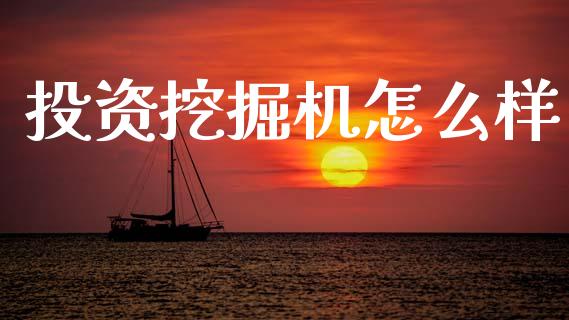 投资挖掘机怎么样_https://wap.hpmsj.cn_债券投资_第1张