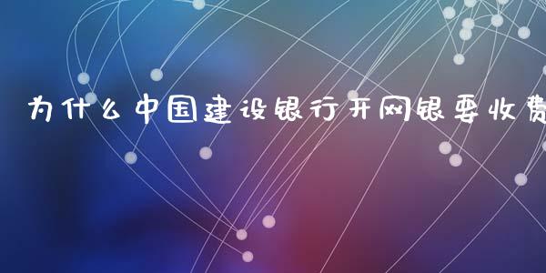 为什么中国建设银行开网银要收费_https://wap.hpmsj.cn_外汇汇率_第1张