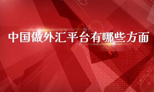 中国做外汇平台有哪些方面_https://wap.hpmsj.cn_基金分析_第1张