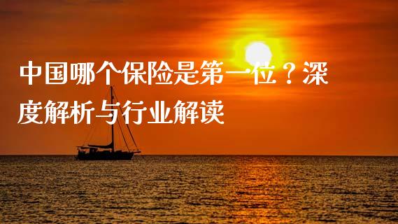 中国哪个保险是第一位？深度解析与行业解读_https://wap.hpmsj.cn_期货交易_第1张