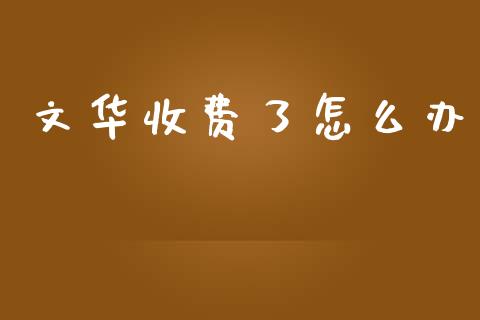 文华收费了怎么办_https://wap.hpmsj.cn_期货交易_第1张