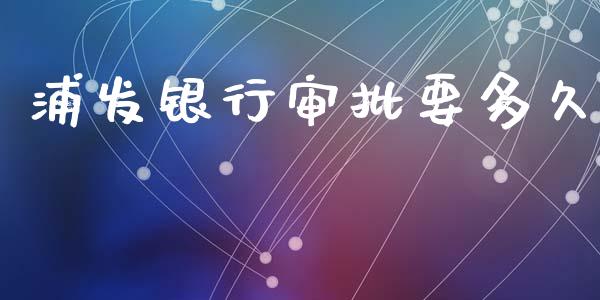 浦发银行审批要多久_https://wap.hpmsj.cn_期货交易_第1张
