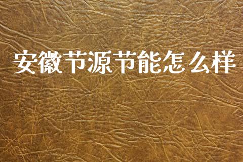安徽节源节能怎么样_https://wap.hpmsj.cn_财经时评_第1张