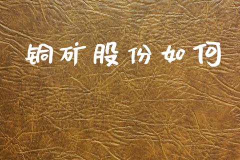 铜矿股份如何_https://wap.hpmsj.cn_财经时评_第1张