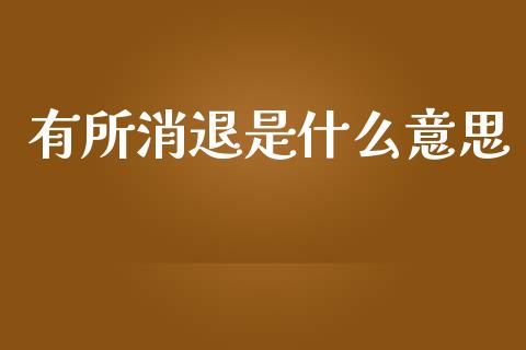 有所消退是什么意思_https://wap.hpmsj.cn_债券投资_第1张